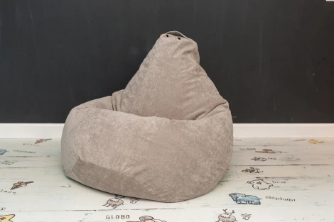 Кресло мешок Dreambag Груша Бежевый Микровельвет (XL, Классический) 5012021