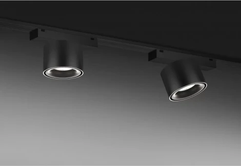 Трековый светильник магнитный 48V iLedex Vision48/25 4825-049-D74-10W-60DG-3000K-BK (круглые)