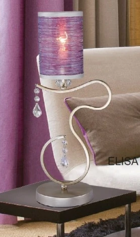 Интерьерная настольная лампа Crystal Lux Elisa LG1