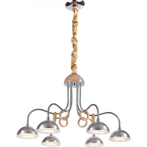 Подвесная люстра Lucia Tucci Natura 064.6 Led (220V, бук, на цепи)