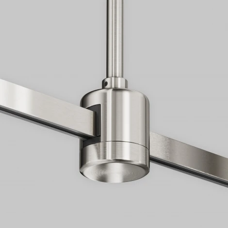 Крепление потолочное Long 700мм с прямым коннектором питания Flarity платина Maytoni Accessories for tracks Flarity TRA159C-IPC1-PT (24V)