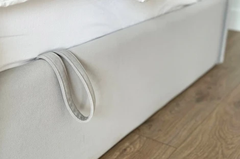 Кровать с подъемным механизмом Твикс (Софа) 90х200 см Mebelson (ДСП,Велюр/Серый) арт.170618,2173