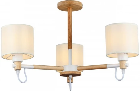 Потолочная люстра на штанге Imex MD.19107-3-S-WOOD+WH