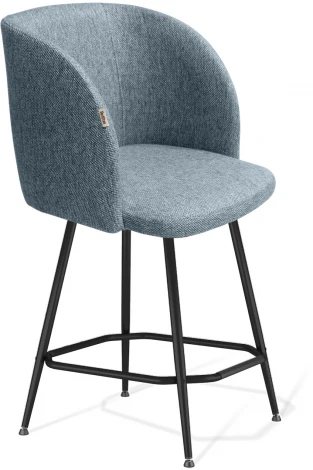 Стул полубарный SHT-ST33/S131-1 синий лед/черный муар Sheffilton 1658317601