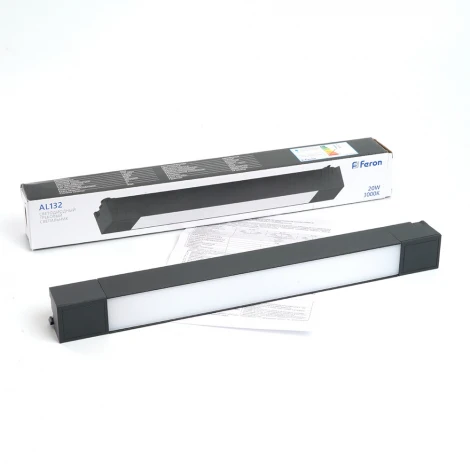 Трековый светильник однофазный светодиодный 20W 220V Feron AL132 51012