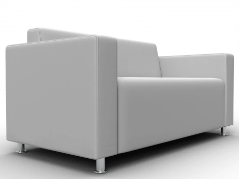 Диван прямой Лига-093 ВН (ДСП,Брус,Фанера,Экокожа/Белый) Лига Диванов 134959