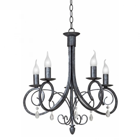 Подвесная люстра Vitaluce V1480/5 (220V, ковка, на цепи, свеча)