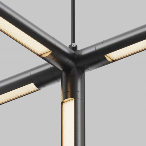 Х-образный вертикальный коннектор для системы Shelf с вводом питания Maytoni Accessories for system Shelf CA019L4C-P-B (24V)