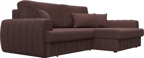 Диван угловой Лига-057 НПБ угол правый Лига Диванов (Замша) арт.129283