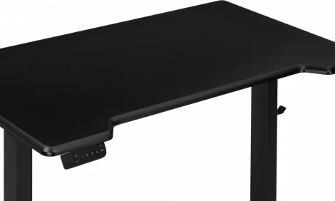 Компьютерный стол Маркос с механизмом подъема 120 (Маркос с механизмом подъема 120х75х75 черный /шагрень черная) Notta арт.578483