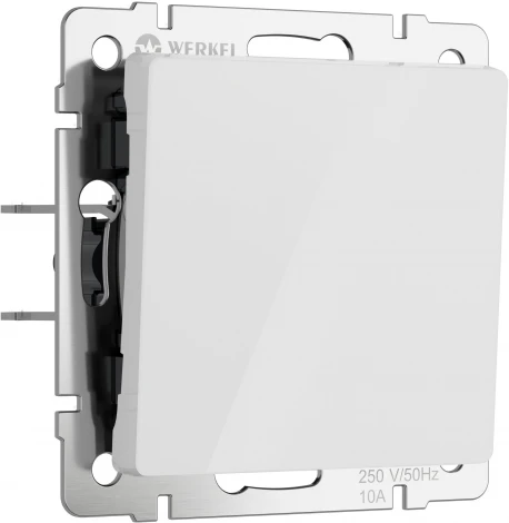 Выключатель одноклавишный (белый акрил) Werkel W1110041 (a063996)