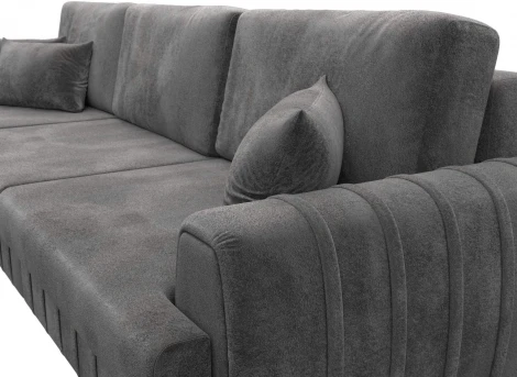 Диван угловой Лига-057 НПБ Лонг угол левый Лига Диванов (Велюр) арт.129306L