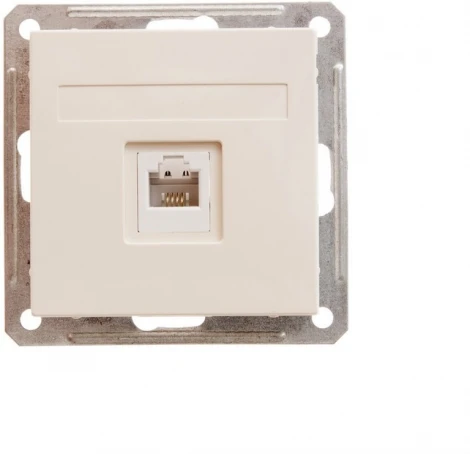 Телефонная розетка встраиваемая RJ-11 (слоновая кость) Systeme Electric W59 RSI-152T-2-86