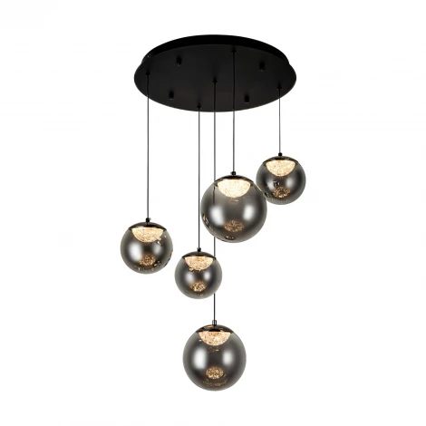 Подвесной светильник светодиодный с пультом с регулировкой цветовой температуры Modelux ML.2338.5 BK