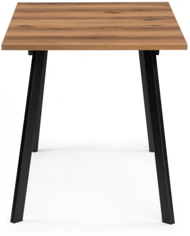 Стол деревянный Колон Лофт 120 25 мм дуб делано темный / матовый черный 489647 Notta