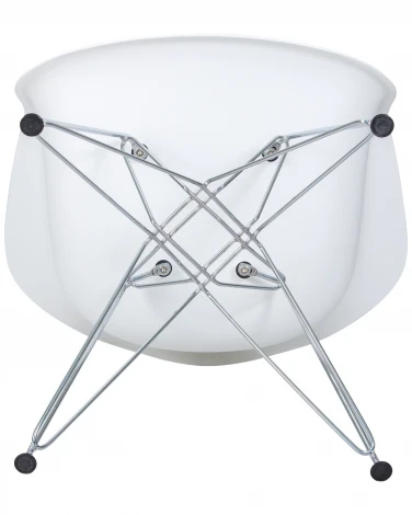 Стул обеденный DAW CHROME (ножки хром, цвет сиденья белый)