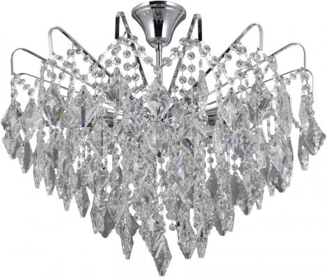 Потолочная люстра на штанге ILLUMICO IL3352-7CSQ-39 CR (220V, хрусталь)