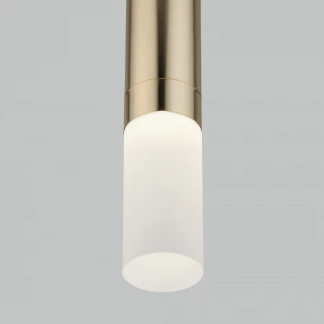 Подвесной светильник Eurosvet Axel 50210/1 LED золото (220V, на проводе, круглые)