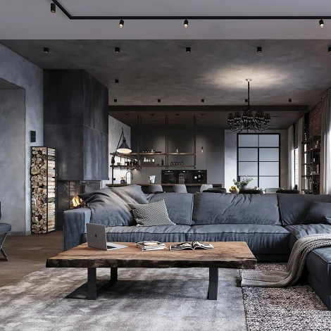 Выключатель одноклавишный (черный) Stekker Катрин 39603