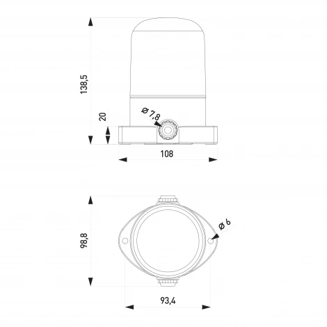 Настенный светильник влагозащищенный ЭРА НББ 02 НББ 02-60-001