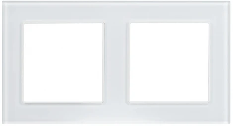 Рамка стеклянная FRM-GLARE-GS-2-WH (Arlight) 043796
