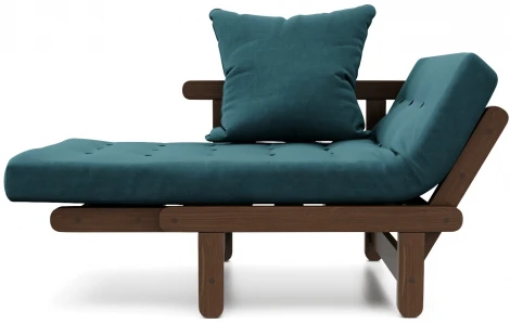 Кресло Arsko Сламбер орех голубой велюр