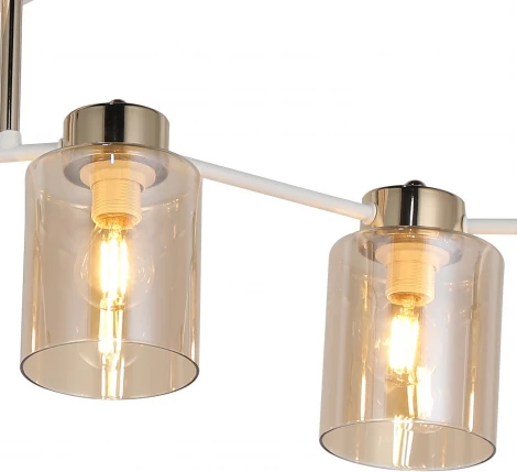 Потолочная люстра на штанге ILLUMICO IL6111-6COU-79 WH GD (220V)