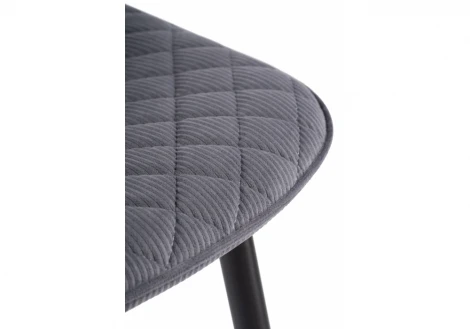Обеденный стул на металлокаркасе Woodville Capri gray / black 11946