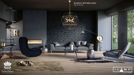 Подвесная люстра iLamp Element 8777-800 GL