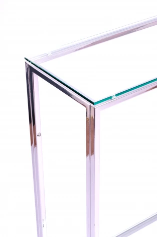 Консольный стол AllConsoles 1084-CS clear серебряный
