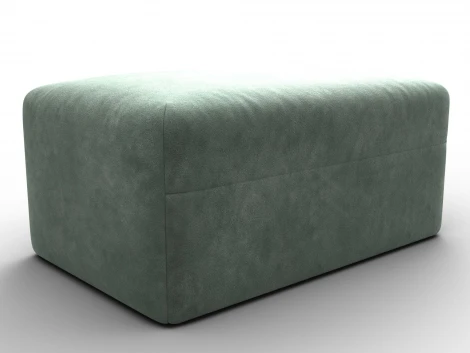 Модуль пуф Лига-060 НПБ (ЛДСП,Брус,Фанера,Велюр/Зеленый) Лига Диванов 129585