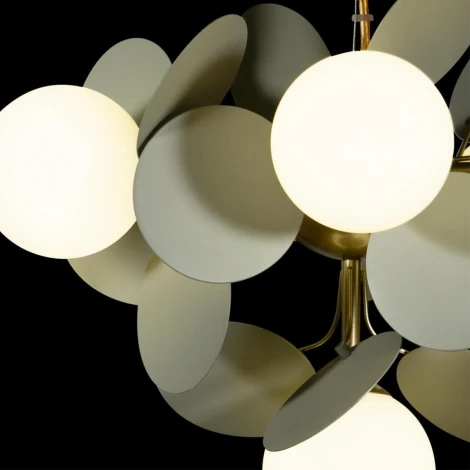 Подвесная люстра Loft It Matisse 10008/6 Grey (220V, на тросе, цветы, шарики)