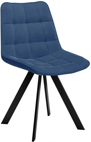 Стул DikLine 229 поворотный, B8 BLUE, ножки черные