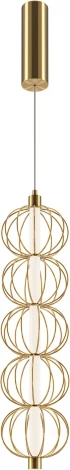 Подвесной светильник Maytoni Golden Cage MOD216PL-L10G3K (LED, 220V, на проводе, шарики)
