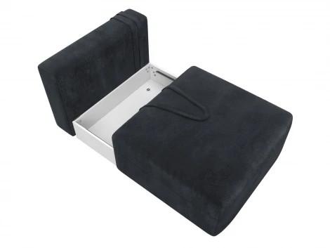 Модуль диван Лига-060 НПБ (ЛДСП,Брус,Фанера,Велюр/Темно-серый) Лига Диванов 129535