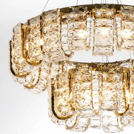 Подвесная люстра хрустальная Modelux MODELUX ML.755.36 GD