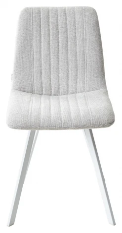Обеденный стул M-City ELVIS WZ2042-19 галечный серый/ белый каркас