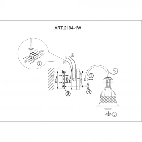 Бра F-Promo Vetus 2194-1W (220V)