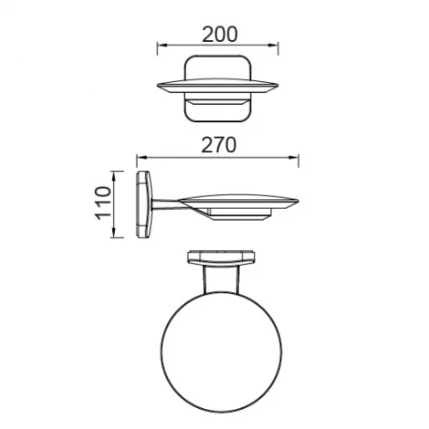 Настенный светильник уличный Oasis Light W2256S