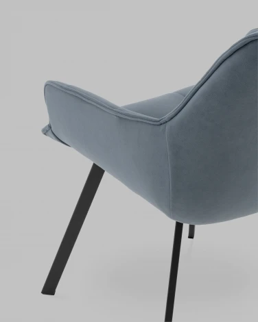 Стул Амальри велюр серо-синий Stool Group арт.УТ000041361