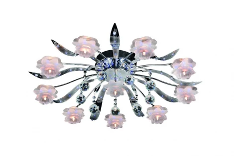 Потолочная люстра Omnilux OML-131 OML-13107-10 (220V, цветы, ветки)