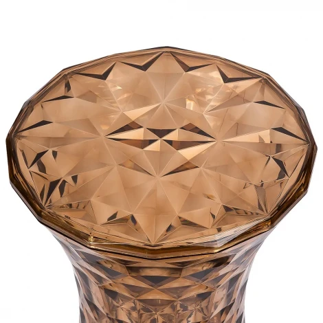 Стул-пуф Stone прозрачный янтарный Bradex Home FR 1081