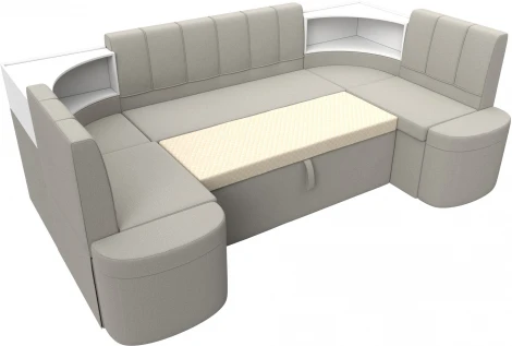 Диван кухонный П-образный Тефида Лига Диванов (Рогожка) арт.125850