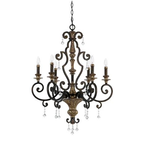 Подвесная люстра Quoizel Marquette QZ/MARQUETTE6/A (220V, на цепи)