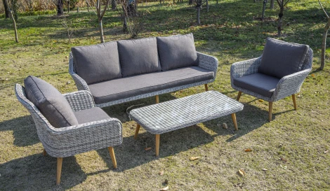 Кресло из искусственного ротанга, цвет бежевый 4SIS Прованс YH-SYH272W-CH beige