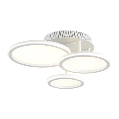 Умная люстра потолочная Alis Smart 8380/60CL белый,металл/акрил с ПДУ и голосовым управлением LED 60W 3000-6500К 220V