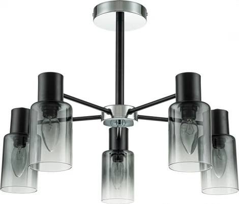 Потолочная люстра на штанге Diversity Escada 2120/5P E14*40W Black (220V)