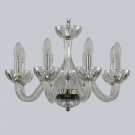 Подвесная люстра Bohemia 1310 1310/8/165 Ni Cl/Clear/M-1H
