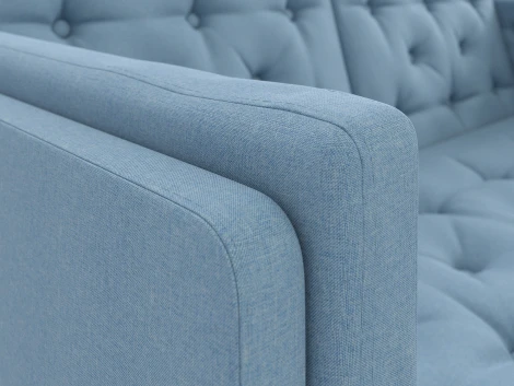 Диван Arsko Айверс М орех голубая рогожка