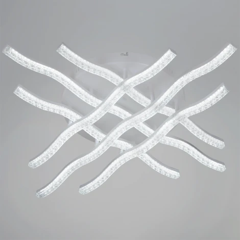 Потолочная люстра светодиодная на штанге с пультом с регулировкой цветовой температуры, яркости и с ночным режимом Reluce 74190-0.3-06 WH